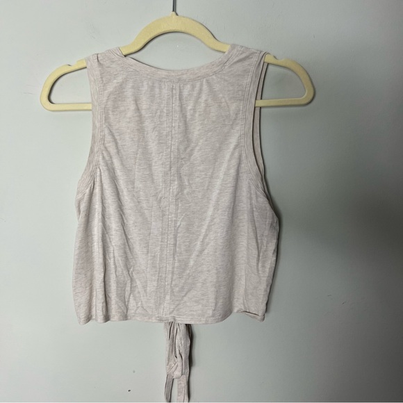 Lululemon Time to Restore Tie Tank Top Shirt Neutral Tan Color Size 8 468 - Picture 6 of 8